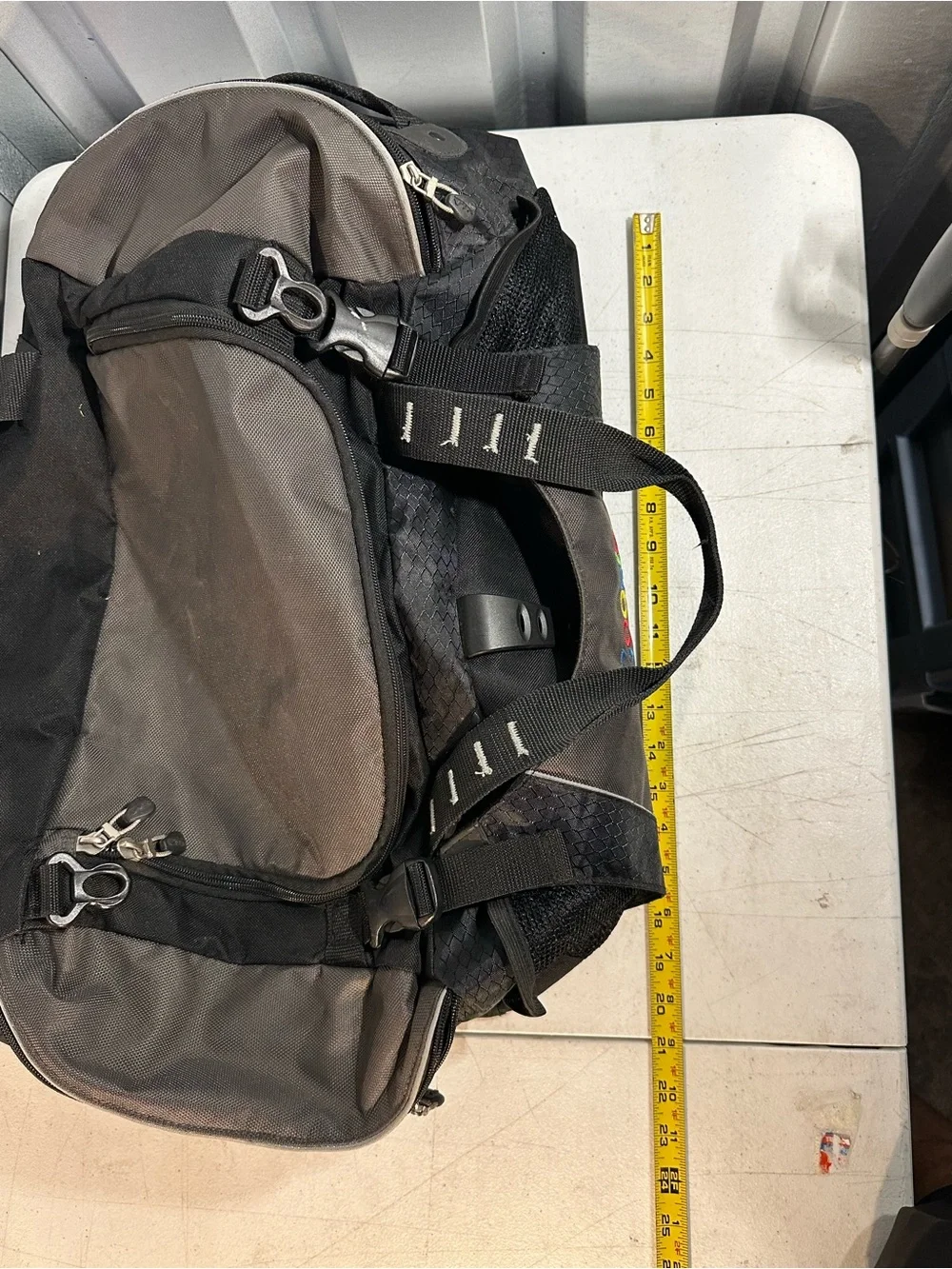 google Black and Gray Logo Duffel Bag